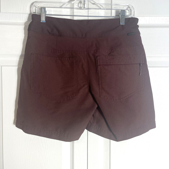 REI Co-Op Shorts Womens 4 Burgundy Hiking Outdoor Regular Fit Drawstring Pockets - Picture 4 of 14